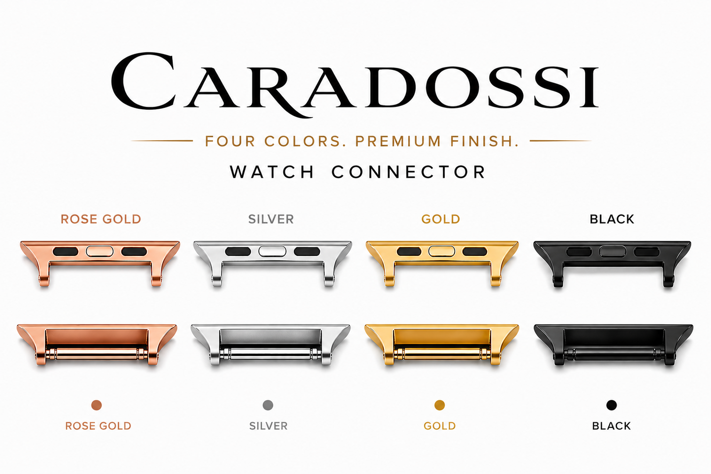 CARADOSSI Brown Genuine Leather Watch Strap | Smart Watch Compatible