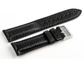 Black Floater Genuine Leather Watch Strap