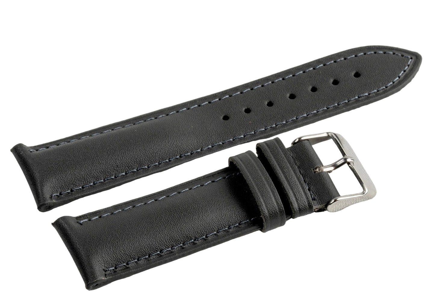 CARADOSSI Gray Genuine Leather Watch Strap | Smart Watch Compatible