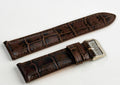 Brown Embossed Croco Genuine Leather Watch Strap