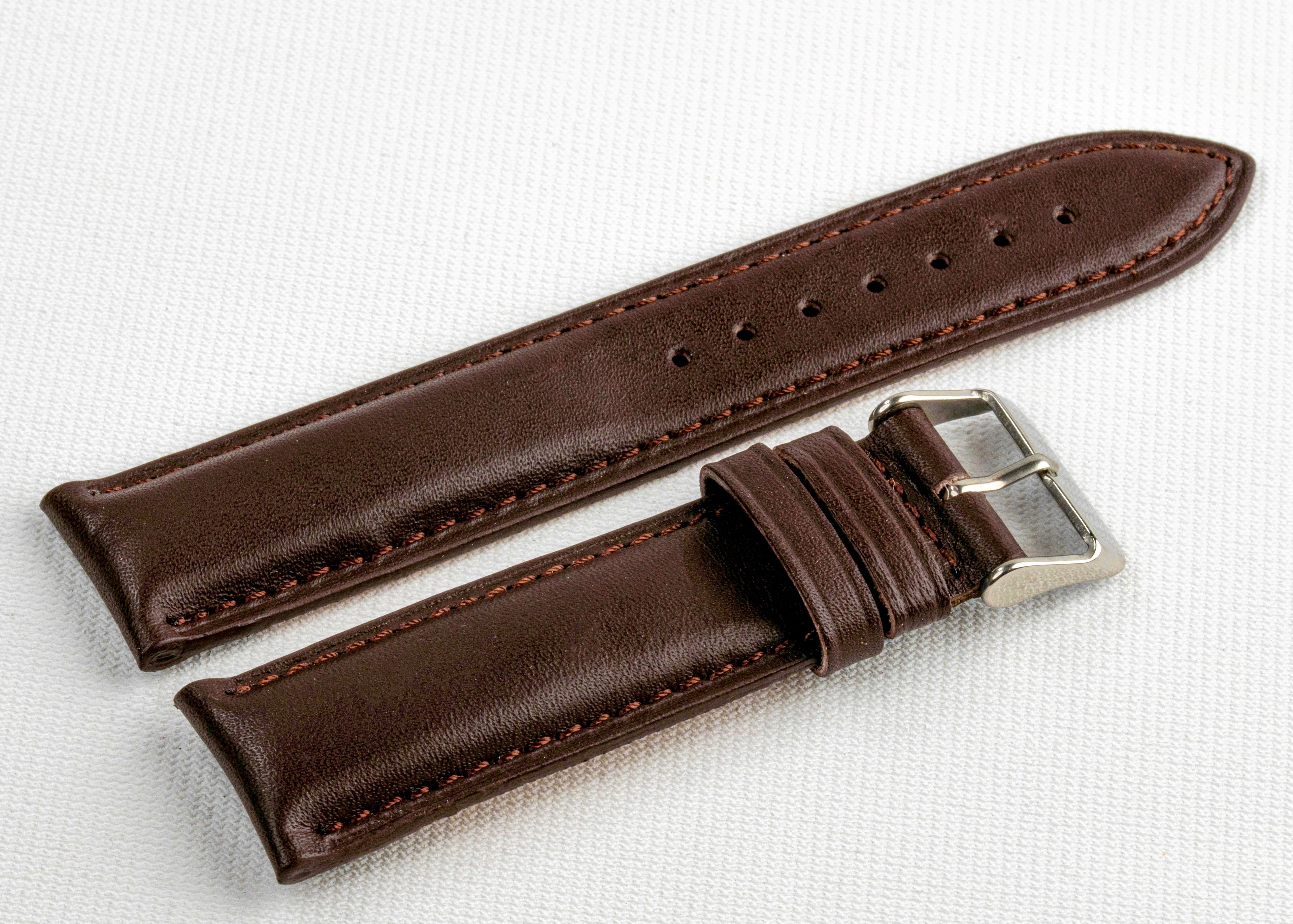 Brown  Genuine Leather Watch Strap